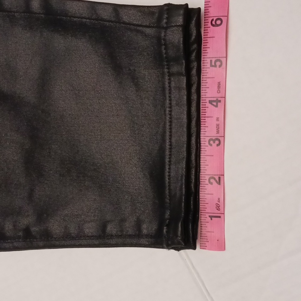 Lane Bryant size 18P women's black skinny, mid-rise, coated  modal blend pants. - Picture 15 of 16